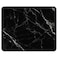 Auhoahsil Mouse Pad 12 x 10 in Nature Marble Theme Computer Mouse Pad for Desk PremiumTextured NonSlip Rubber Stitched Edges Waterproof Square Mouse Mat for Gaming Work Wireless Mice Black