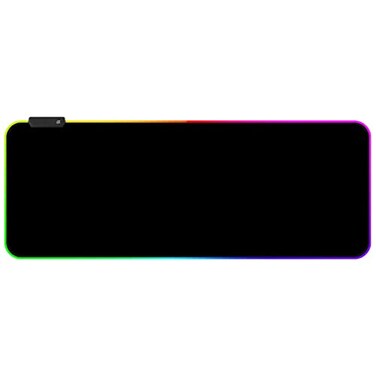 Qisan RGB Large Gaming Mouse Pad with Nonslip Base315 x 118 Inch Soft LED Extended Mousepad Keyboard Pad Desk Pad with AntiSlip Rubber Base Large Desk Mat for Keyboard and MouseRGB