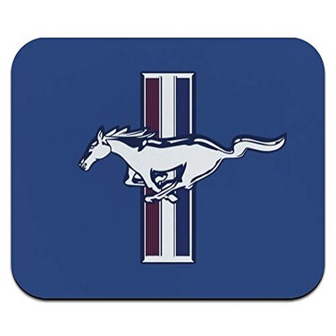 GRAPHICS &amp; Ford Mustang Logo Low Profile Thin Rubber Mouse Pad Mousepad
