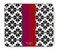 kate spade new york Leatherette Mouse Pad 9 x 8 Mouse Mat with NonSlip Back Cute Mouse Pad for Office Desk Spade Flower Stripe