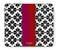 kate spade new york Leatherette Mouse Pad 9 x 8 Mouse Mat with NonSlip Back Cute Mouse Pad for Office Desk Spade Flower Stripe