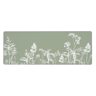 moremohome 9 sage Green Desk matsage Green Office SuppliesXL Mouse padsage Desk AccessoriesBotanical Decor118 315 Inches