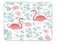 Qien BaiSei A Pink Flamingo Mouse padNonSlip Rubber MousepadApplies to GamesHome SchoolOffice Mouse pad