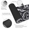 Sigouyinei Abstract Black and White Marble Fluid Topographic Contour Map Ink Liquid Wave Gaming Keyboard Mouse Pad Mousepad Desk Mat Huge Extended XL Stitched Edge Rubber Sole for Home Office315X 118