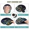 AIMSA Ergonomic Mouse Pad with Wrist Rest Support Gel Memory NonSlip PU Base Wrist Rest Pad for Home Office Work Game Easy Typing Pain Relief Comfortable Durable Flowers Plants