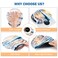 AIMSA Ergonomic Mouse Pad with Wrist Rest Support Gel Memory NonSlip PU Base Wrist Rest Pad for Home Office Work Game Easy Typing Pain Relief Comfortable Durable Ocean Beach