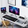 ALOANES Extra Thick Large Mouse Pad Gaming Mouse Pad 315x 118x 015 with NonSlip Rubber BaseStitched EdgeDesk mat for LaptopComputer PC Classic Black XL