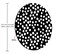 Amcove Black and white Polka Dot Mouse Pad Polka Dot Print Dot Pattern Present for Her Cute Mouse Pad Cute Desk Accessories Office Decor Desk Decor Round Mouse Pads