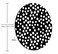 Amcove Black and white Polka Dot Mouse Pad Polka Dot Print Dot Pattern Present for Her Cute Mouse Pad Cute Desk Accessories Office Decor Desk Decor Round Mouse Pads