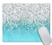 Amcove Blue Glitter Gaming Mouse Pad Custom DesignFashion NonSlip Rubber Square Mousepad for Present Support Computers Laptop 95 X 79 Inch 240mmX200mmX3mm