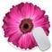 Amcove Mouse Pad Isolated Purple Gerbera Daisy Round Mousepad NonSlip Rubber Base Customized Gaming Mouse Mat for Laptop Computer PC