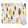 Amcove Mouse Pad Leaf Print Office Present Mouse Mat Autumn Floral Mouse Pad Yellow Floral Print Rectangle Mousepad Mousemat Desk Accessories