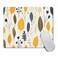 Amcove Mouse Pad Leaf Print Office Present Mouse Mat Autumn Floral Mouse Pad Yellow Floral Print Rectangle Mousepad Mousemat Desk Accessories
