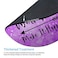 Amcove Round Mouse Pad Custom Stay Positive Work Hard and Make It Happen Inspirational Quotes Round Mouse pad Art Purple Glitter Black Quote 79 x 79 x 012 Inch