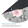 Amcove Spring Flowers and Leaves Round Mousepad Gray and Pink Roses Floral Mouse Mat for Office