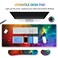 ARTSO Extended Gaming Mouse Pad Set Keyboard Wrist Rest Support Pad Wrist Cushion XXL Large Mouse Pad Coaster Stitched Edge NonSlip Memory Foam Desk Mat Color Nebula Galaxy