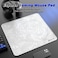 MAMBASNAKE Attack Shark CM02 Gaming Mouse Pad HighDensity Woven Cloth Surface WaterResistant Coating NonSlip Rubber Base Durable Stitched Edges 161 122 for Gaming Office and Laptop White