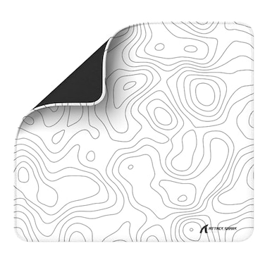 MAMBASNAKE Attack Shark CM02 Gaming Mouse Pad HighDensity Woven Cloth Surface WaterResistant Coating NonSlip Rubber Base Durable Stitched Edges 161 122 for Gaming Office and Laptop White