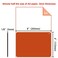 Audimi Small Mouse Pad 6 x 8 Inch Mini Mouse Pad Thick for Laptop Wireless Mouse Home Office Travel Portable Washable Orange
