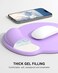 Auhoahsil Ergonomic Mouse Pad with Wrist Rest Comfortable Silicone NonSlip Computer Pain Relief Gel Mouse Mat with Wrist Support for Gaming Work Office Women Men Cute Pattern Purple