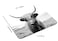TSSOHU Black and White Mouse Pad Scottish Highland Cow on Isle of Mull Mouse Pad Mouse Mat Square Mouse Pad Non Slip Rubber Base MousePads for Office Laptop 95x79x012 Inch