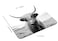 TSSOHU Black and White Mouse Pad Scottish Highland Cow on Isle of Mull Mouse Pad Mouse Mat Square Mouse Pad Non Slip Rubber Base MousePads for Office Laptop 95x79x012 Inch