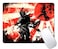 BLUEBOOD Small Mouse Pad Japanese Samurai Mouse Pads for Laptop Personalized Portable Travel Mousepad for Wireless Mouse Retro Bushido Spirit