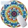 BOSOBO Mouse Pad Round Mandala Mouse Mat Small Mousepad with Designs Nonslip Rubber Mouse Pad with Stitched Edge Customized Mouse Pad for Women Girls Office Dorm Computer Laptop 79 x 79 Inch