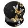 Boutilon Ergonomic Wrist Rest Support Gaming Mouse Pad 87 x 75 inches for Computer Laptop Home Office Golden Butterfly