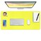Boutilon Leather Desk Pad ProtectorNonSlip Mouse PadLaptop Desk PadOffice Mouse MatWaterproof Leather Desk BlotterDesk Writing Pad for Office and Home MLemon30x14
