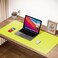 Boutilon Leather Desk Pad ProtectorNonSlip Mouse PadLaptop Desk PadOffice Mouse MatWaterproof Leather Desk BlotterDesk Writing Pad for Office and Home MLemon30x14