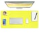 Boutilon Leather Desk Pad ProtectorNonSlip Mouse PadLaptop Desk PadOffice Mouse MatWaterproof Leather Desk BlotterDesk Writing Pad for Office and Home MLemon30x14