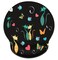 Britimes Ergonomic Mouse Pad with Wrist Support Black Butterflies and Cats NonSlip Rubber Base Mousepad for Home Office Gaming Working Computers Laptop Easy Typing Pain Relief