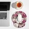 Britimes Ergonomic Mouse Pad with Wrist Support Peony Flower NonSlip Rubber Base Mousepad for Home Office Gaming Working Computers Laptop Easy Typing Pain Relief