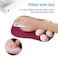 Boaulee Cat Paw Mousepad Red Mouse Pad Wrist SupportErgonomics GameMouse Mat Gel Filled with Comfortable Surface and Non Slip Rubber Base for Office107x77x11inch Wine Red