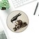 Sufamb Crow On A Skull Gothic Macabre Art Waterproof Small Round Mouse Pad 79 x 79 Inch NonSlip Rubber Base Decorative Gaming Mouse pad for Office Gothic Theme Room Desk Decor Gothic Lover Gift