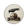 Sufamb Crow On A Skull Gothic Macabre Art Waterproof Small Round Mouse Pad 79 x 79 Inch NonSlip Rubber Base Decorative Gaming Mouse pad for Office Gothic Theme Room Desk Decor Gothic Lover Gift