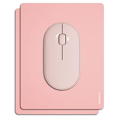 Cyanbone Mini Mouse Pad Small Size 2 Pack Portable Mouse Pad Pink Travel Mousepad Cute Kawaii Waterproof with NonSlip Rubber Base for Wireless Mouse and Laptop 55 x 7 Inch
