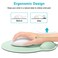 Dapesuom Ergonomic Mouse Pad with Wrist Support Comfortable Memory Foam Wrist Rest for Easy Typing Pain Relief Cute Computer Gaming Desktop Mouse Mat with NonSlip Base for Laptop Office Green