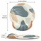 Dapesuom Ergonomic Mouse Pad with Wrist Support Comfortable Memory Foam Wrist Rest for Easy Typing Pain Relief Cute Gaming Desktop Mouse Mat with NonSlip Base for Office Computer Work Women Leaf