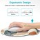 Dapesuom Ergonomic Mouse Pad with Wrist Support Comfortable Memory Foam Wrist Rest for Easy Typing Pain Relief Cute Gaming Desktop Mouse Mat with NonSlip Base for Office Computer Work Women Leaf