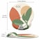 Dapesuom Ergonomic Mouse Pad with Wrist Support Comfortable Memory Foam Wrist Rest for Easy Typing Pain Relief Cute Gaming Desktop Mouse Mat with NonSlip Base for Office Women Abstract Painting