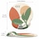 Dapesuom Ergonomic Mouse Pad with Wrist Support Comfortable Memory Foam Wrist Rest for Easy Typing Pain Relief Cute Gaming Desktop Mouse Mat with NonSlip Base for Office Women Abstract Painting