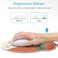 Dapesuom Ergonomic Mouse Pad with Wrist Support Comfortable Memory Foam Wrist Rest for Easy Typing Pain Relief Cute Gaming Desktop Mouse Mat with NonSlip Base for Office Women Abstract Painting