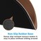 Dapesuom Round Mouse Pad 87 x 87 Inch PremiumTextured Washable NonSlip Rubber Base Cute Small Mouse Mat with Stitched Edge for Men Women Wireless Computer Laptop Gaming Desk Accessories Brown