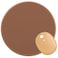 Dapesuom Round Mouse Pad 87 x 87 Inch PremiumTextured Washable NonSlip Rubber Base Cute Small Mouse Mat with Stitched Edge for Men Women Wireless Computer Laptop Gaming Desk Accessories Brown