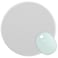 Dapesuom Round Mouse Pad 87 x 87 Inch PremiumTextured Washable NonSlip Rubber Base Cute Small Mouse Mat with Stitched Edge for Men Women Wireless Computer Laptop Gaming Desk Accessories Gray