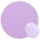Dapesuom Round Mouse Pad 87 x 87 Inch PremiumTextured Washable NonSlip Rubber Base Cute Small Mouse Mat with Stitched Edge for Men Women Wireless Computer Laptop Gaming Desk Accessories Purple