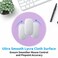 Dapesuom Round Mouse Pad 87 x 87 Inch PremiumTextured Washable NonSlip Rubber Base Cute Small Mouse Mat with Stitched Edge for Men Women Wireless Computer Laptop Gaming Desk Accessories Purple