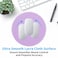 Dapesuom Round Mouse Pad 87 x 87 Inch PremiumTextured Washable NonSlip Rubber Base Cute Small Mouse Mat with Stitched Edge for Men Women Wireless Computer Laptop Gaming Desk Accessories Purple